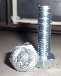 Hexagon head screw M10x30x1.5 DIN 933 8.8 zinc plated